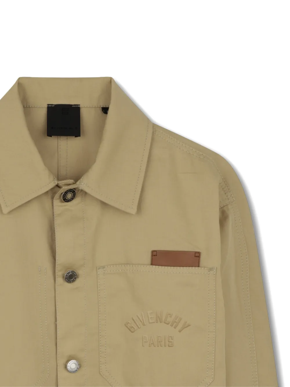 Givenchy Kids Shirtjack met lange mouwen Beige