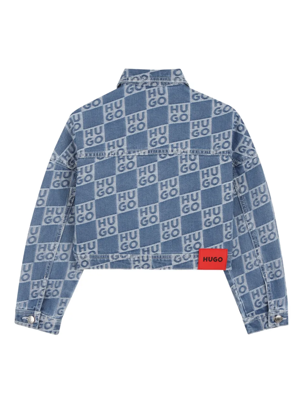  Hugo Kids Logo-patterned Jacket - Blue 
