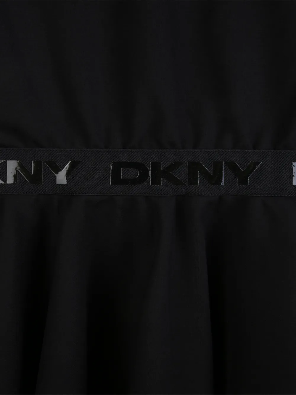 Dkny Kids A-lijn jurk met mesh vlak Zwart