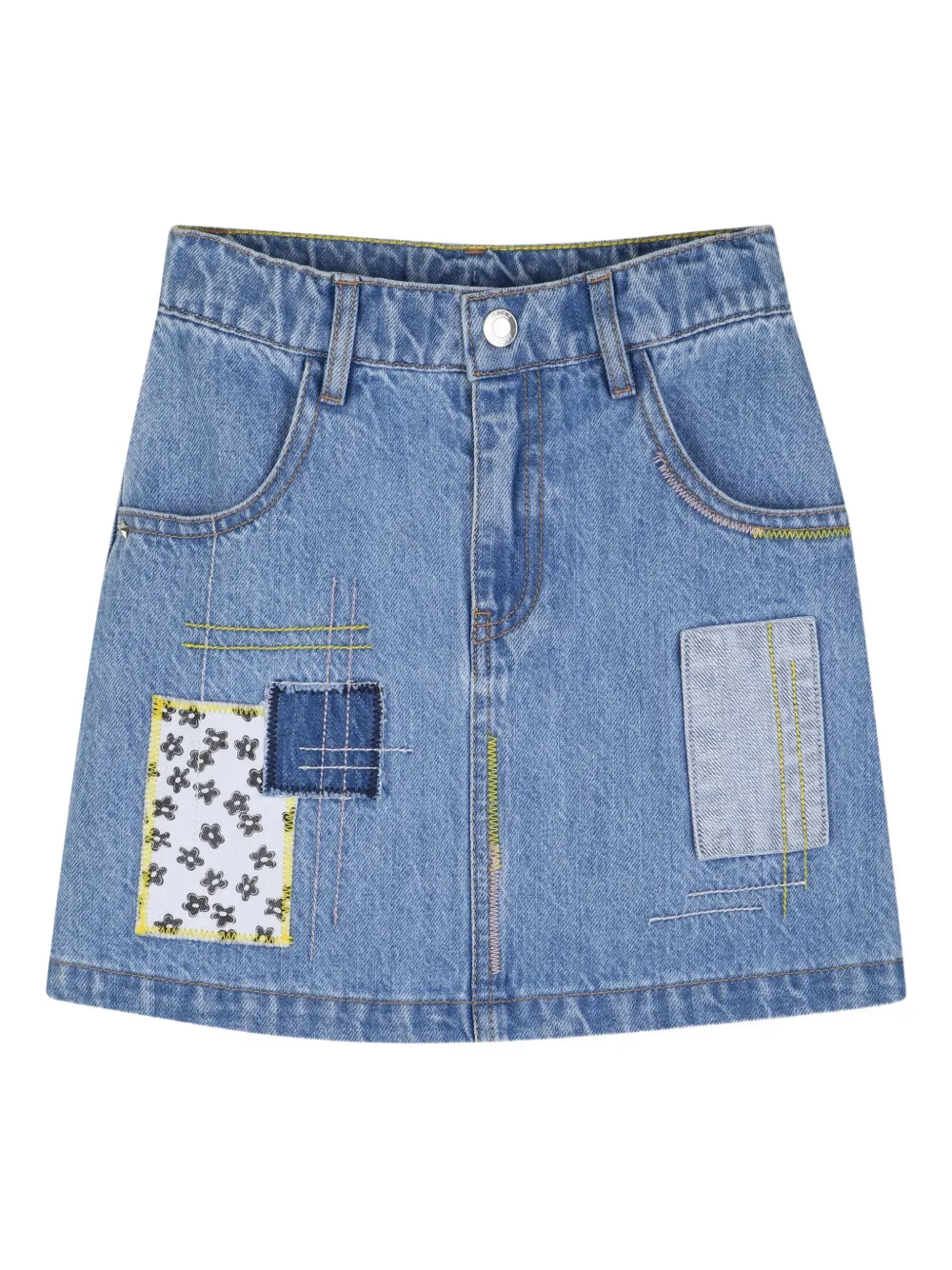 Marc Jacobs Kids Gonna denim con bottoni - Blu
