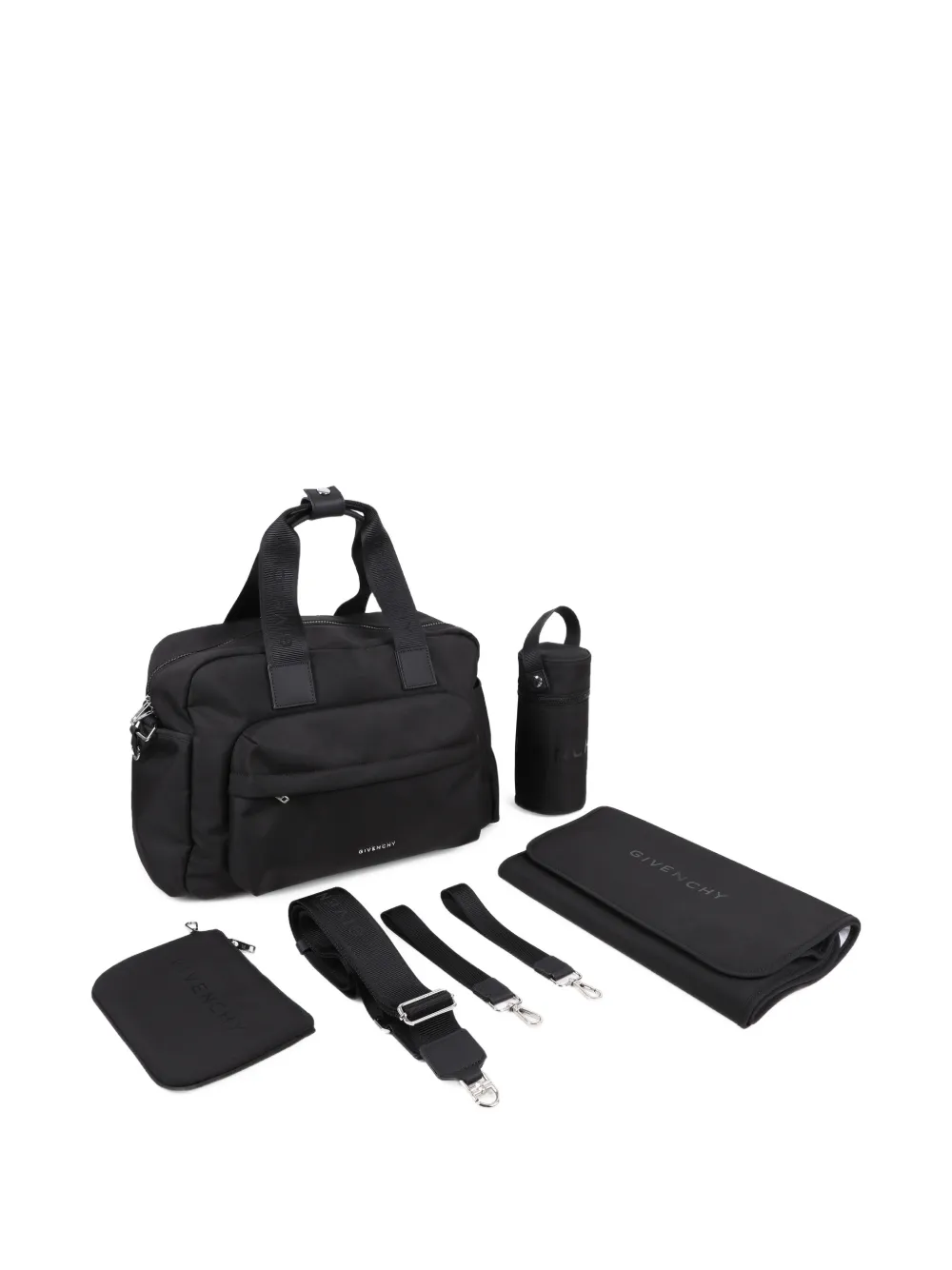  Givenchy Kids Logo-strap Changing Bag - Black 
