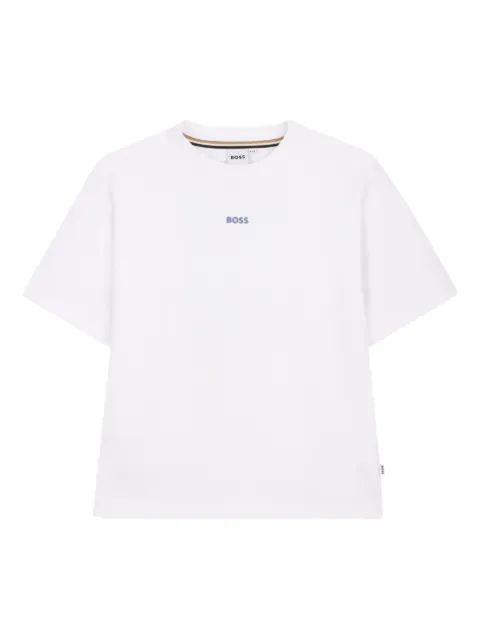 BOSS Kidswear playera manga corta con logo estampado
