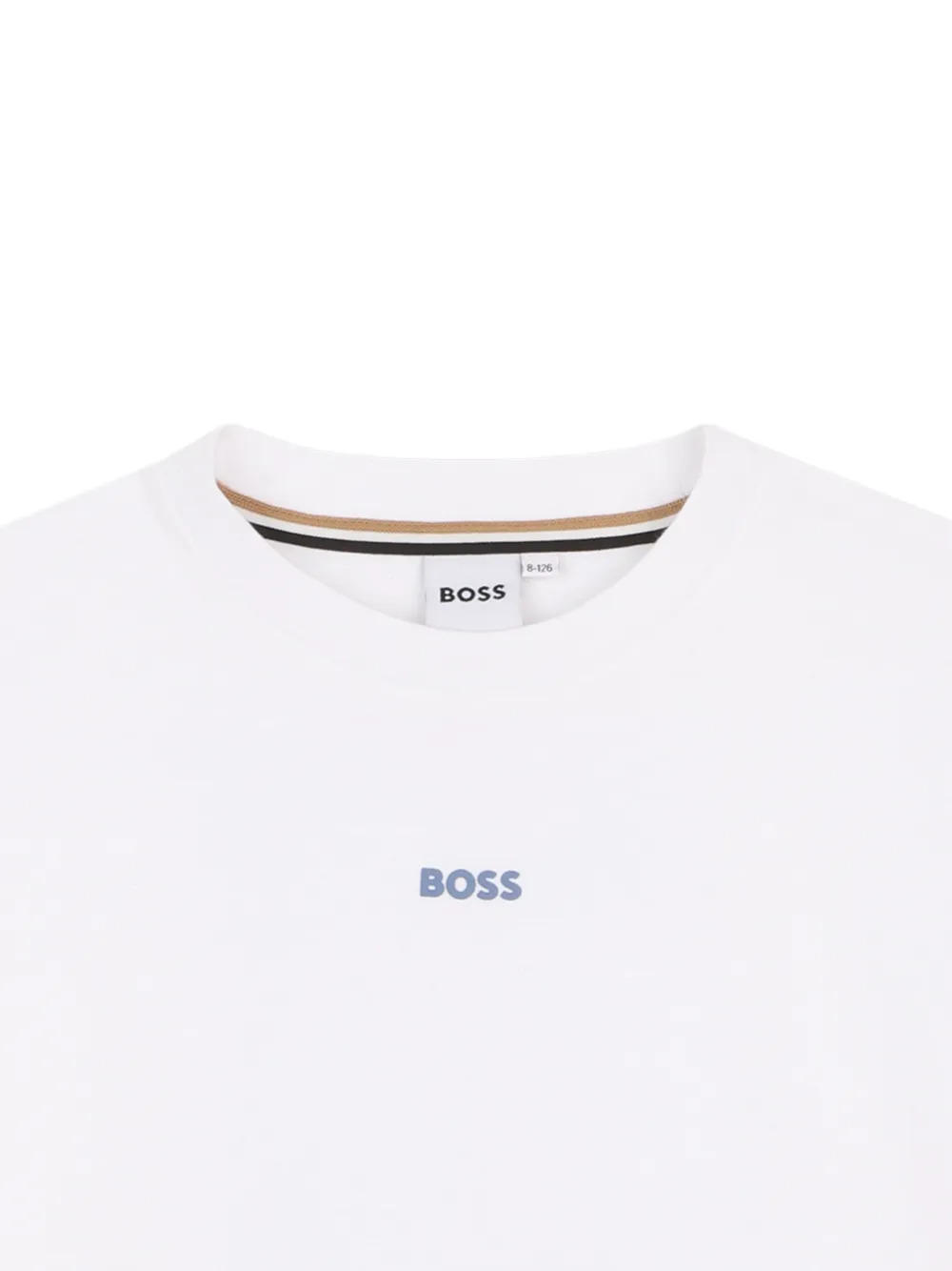 BOSS Kidswear T-shirt met logoprint Wit