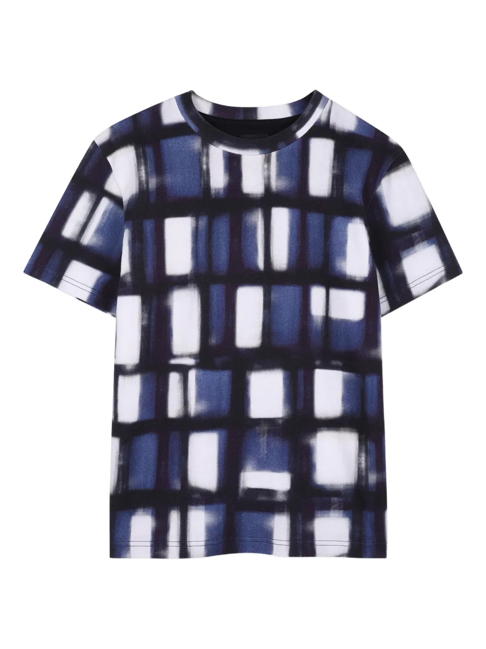 Givenchy Kids T-shirt a quadri - Blu