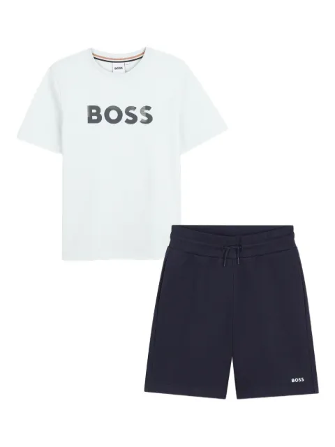 BOSS Kidswear logo-detail shorts set