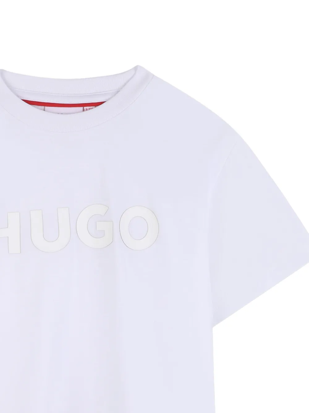 HUGO KIDS T-shirt met logo Wit