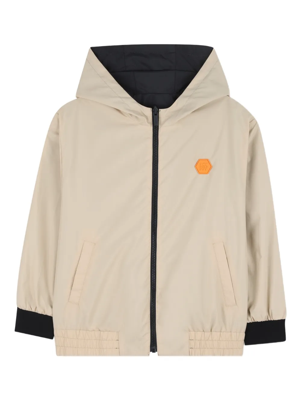  Dkny Kids Reversible Hooded Coat - Neutrals 