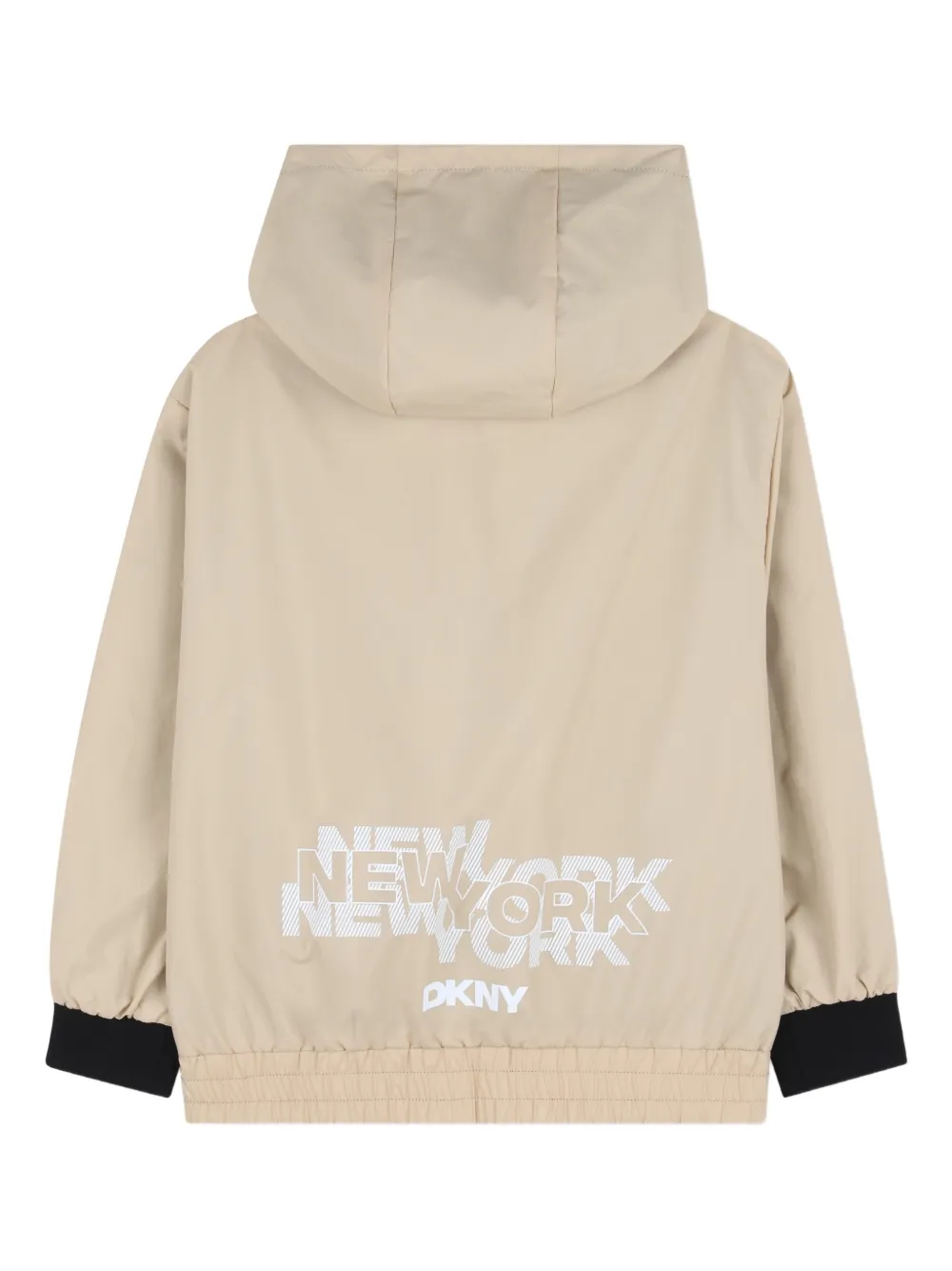  Dkny Kids Reversible Hooded Coat - Neutrals 