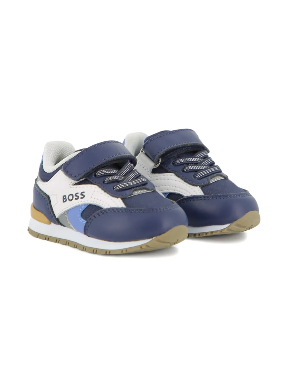 BOSS Kidswear Sneakers met vlakken Blauw