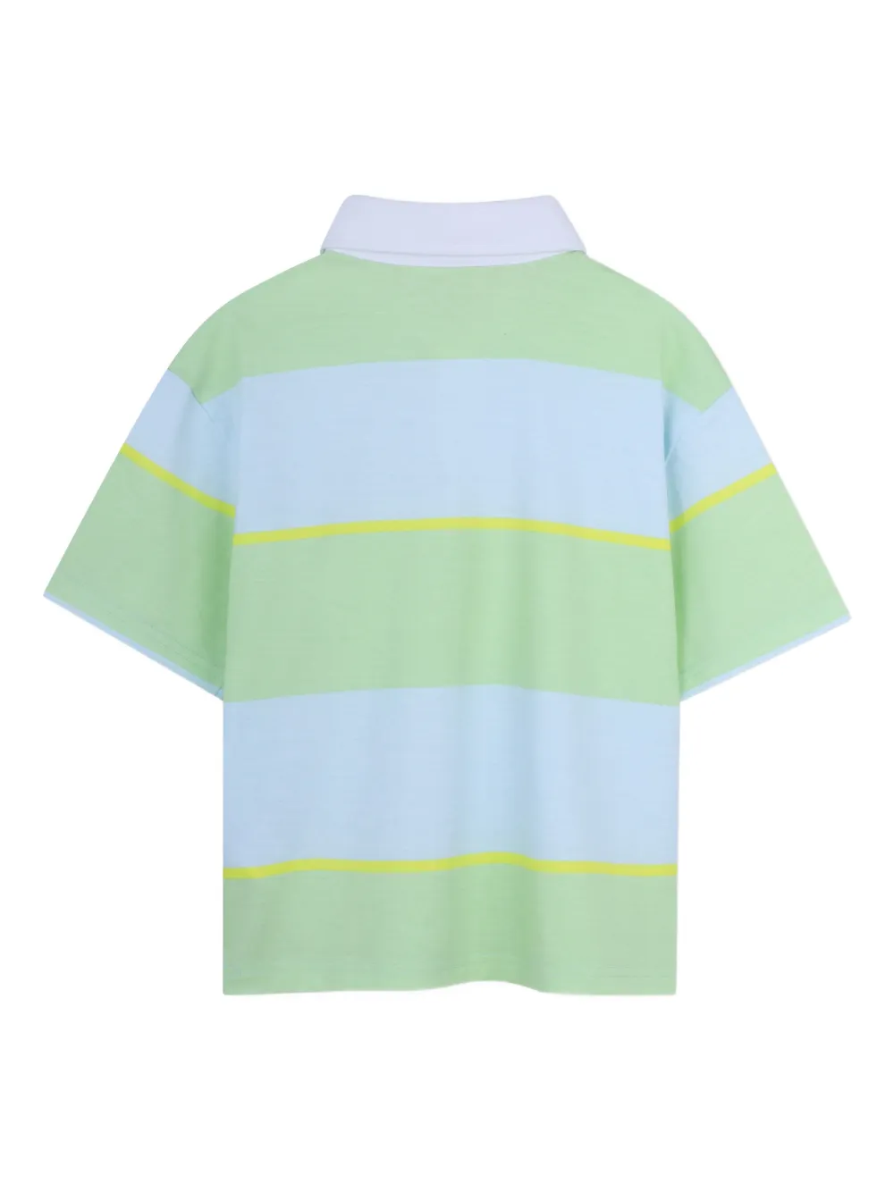  Billieblush Striped Short-sleeved Polo Shirt - Green 
