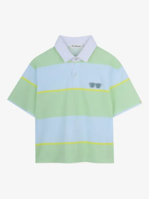 Billieblush striped short-sleeved polo shirt