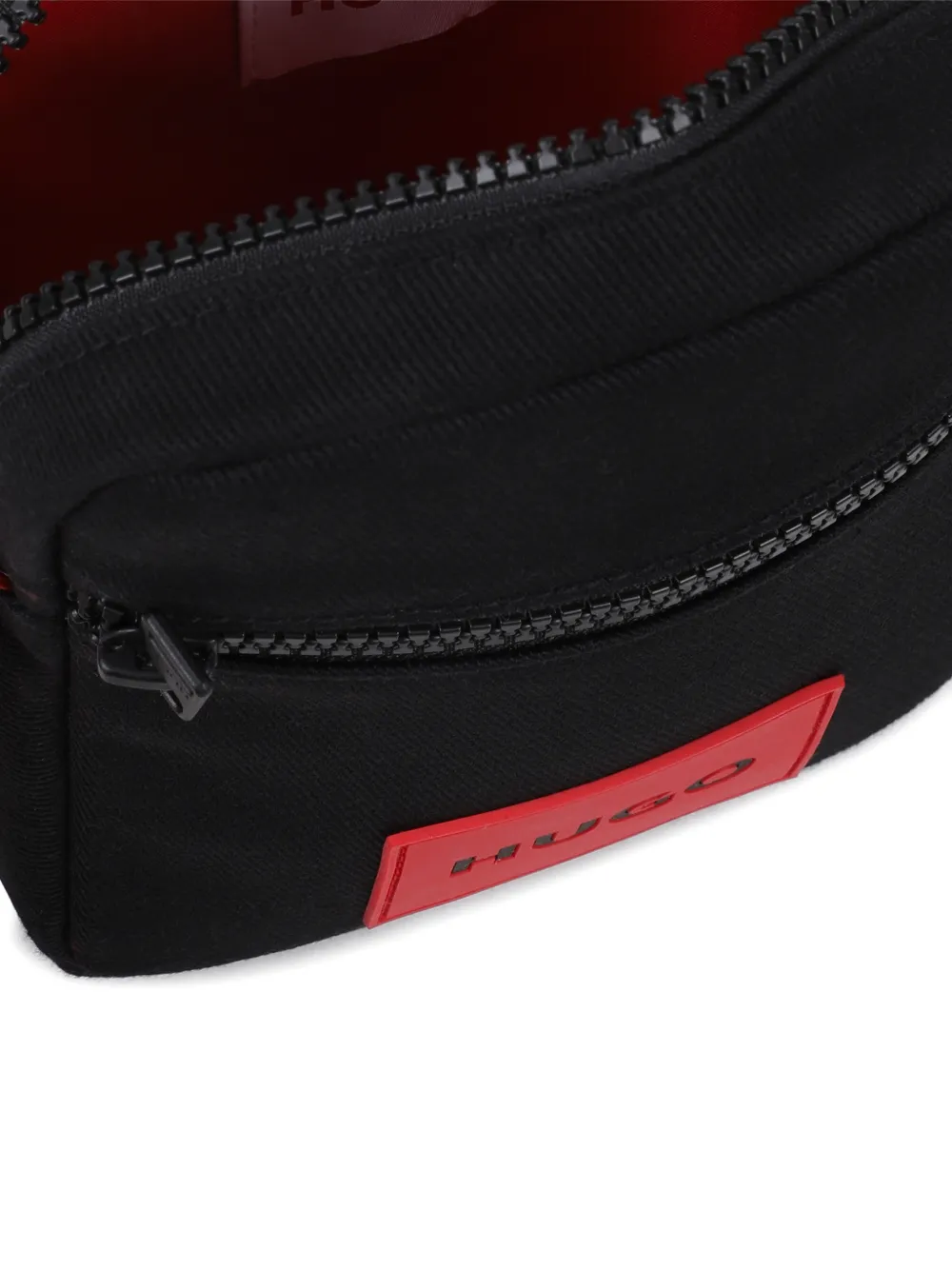HUGO KIDS Crossbodytas met logopatch Zwart
