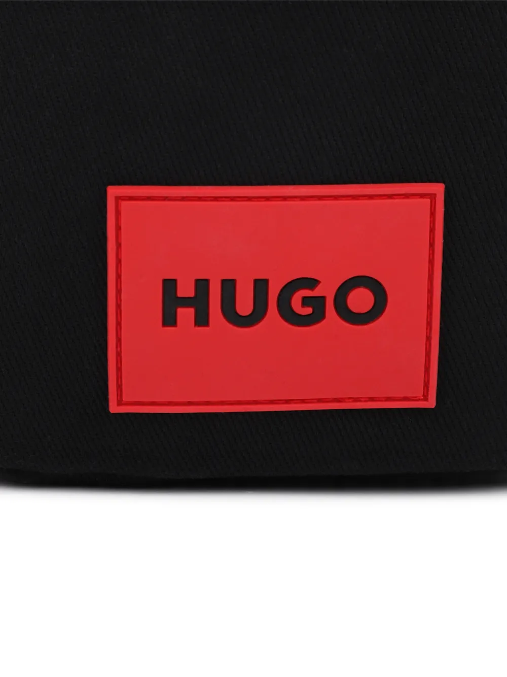 HUGO KIDS Crossbodytas met logopatch Zwart