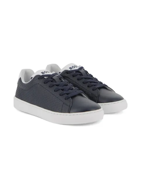 BOSS Kidswear textured sneakers