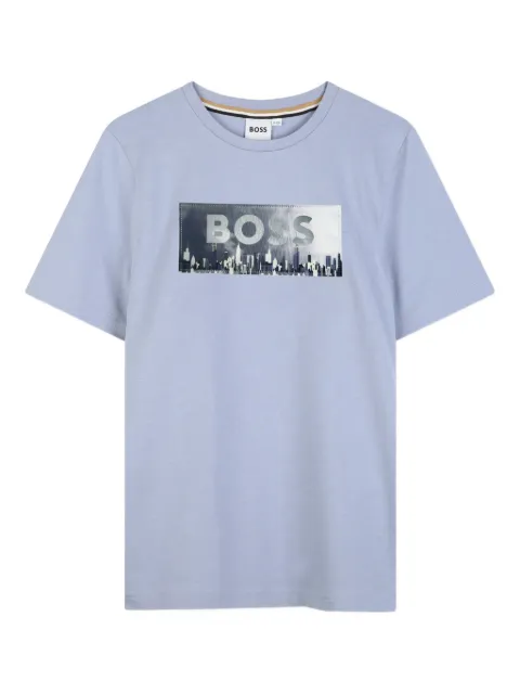 BOSS Kidswear playera manga corta con logo estampado