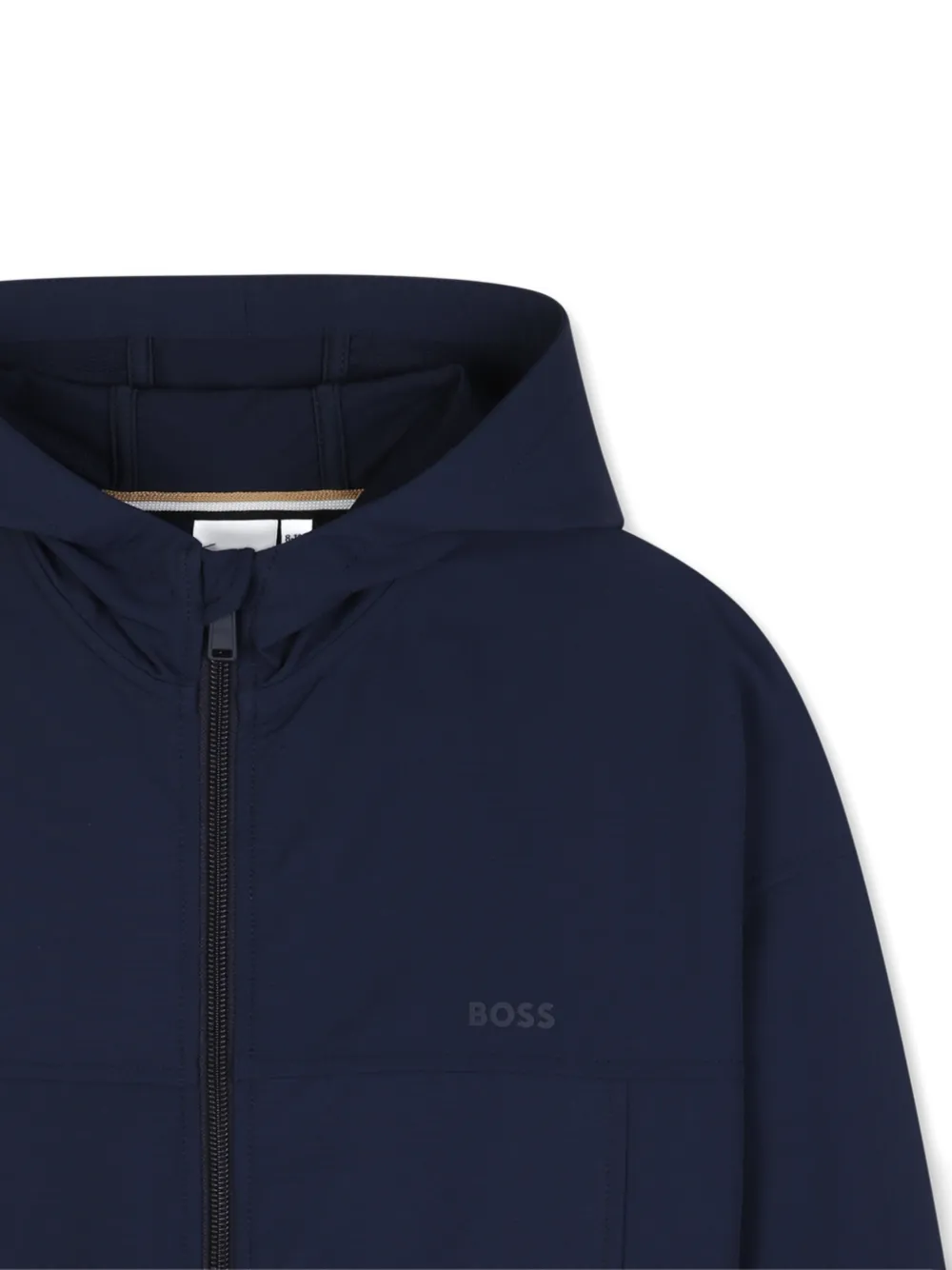 BOSS Kidswear Hoodie met rits Blauw