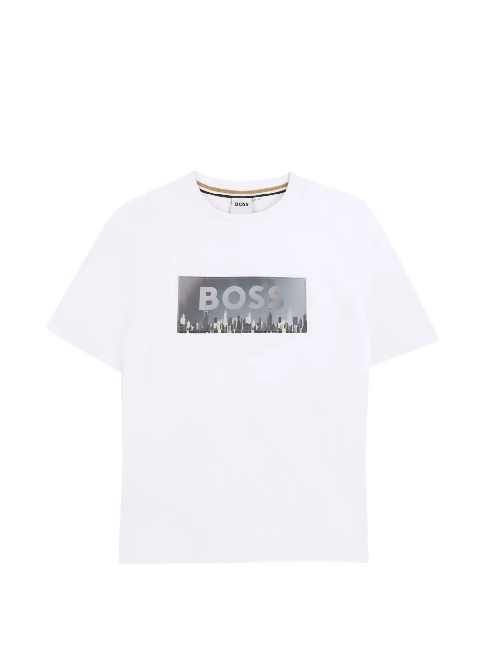 BOSS Kidswear city-print T-shirt - Bianco