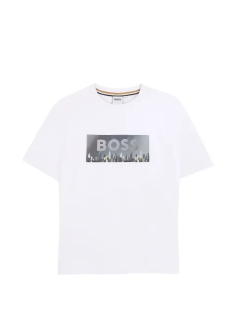 BOSS Kidswear graphic-patch T-shirt