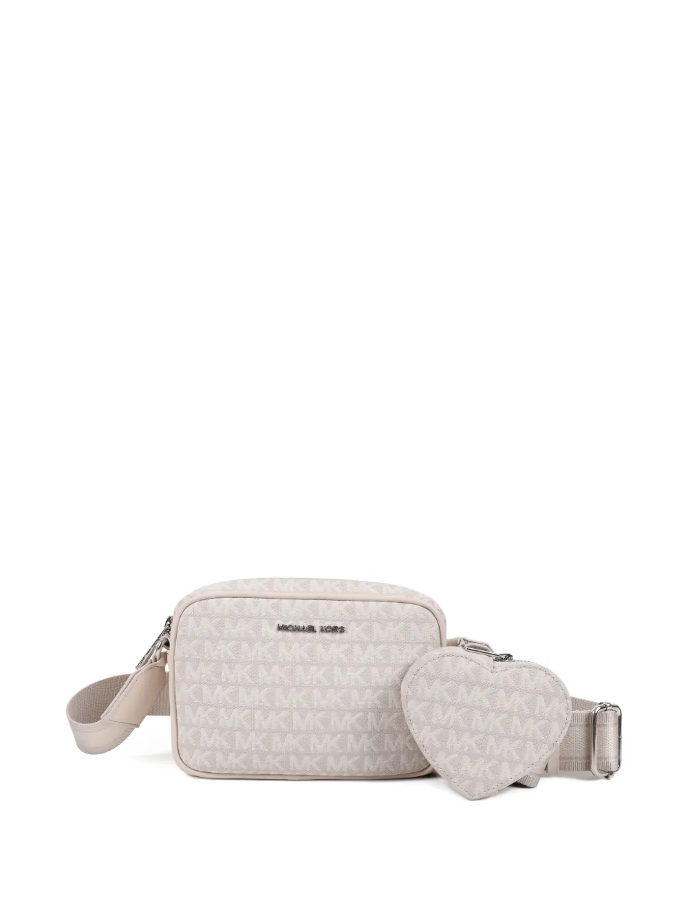 Michael Kors Kids Borsa a spalla con monogramma - Toni neutri