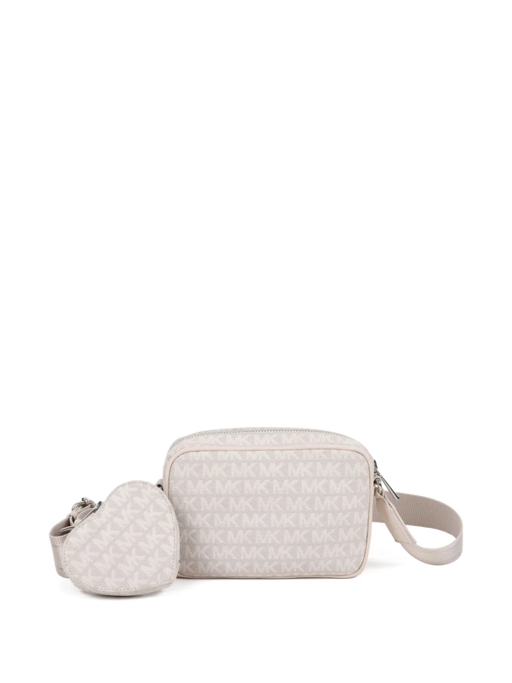 Michael Kors Kids Schoudertas met monogram-print Beige