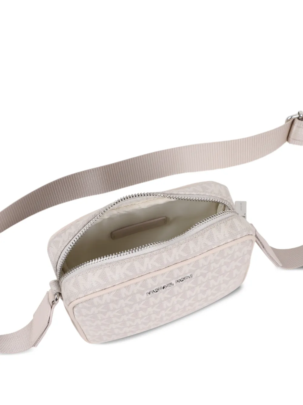 Michael Kors Kids Schoudertas met monogram-print Beige
