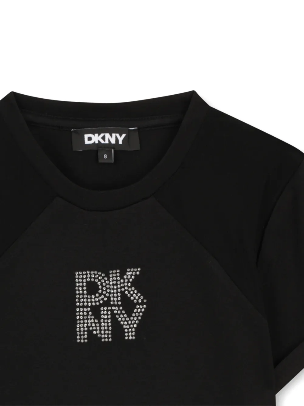 Dkny Kids T-shirt met logopatch Zwart