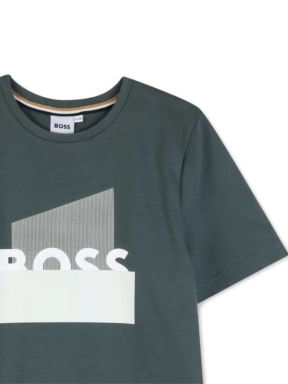 BOSS Kidswear T-shirt met grafische print Grijs