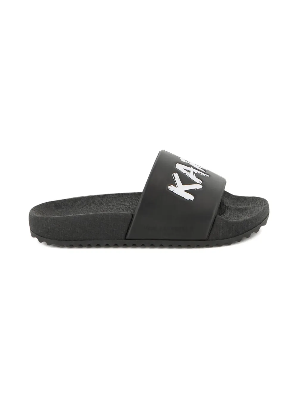 Karl Lagerfeld Kids Slippers met logo Zwart