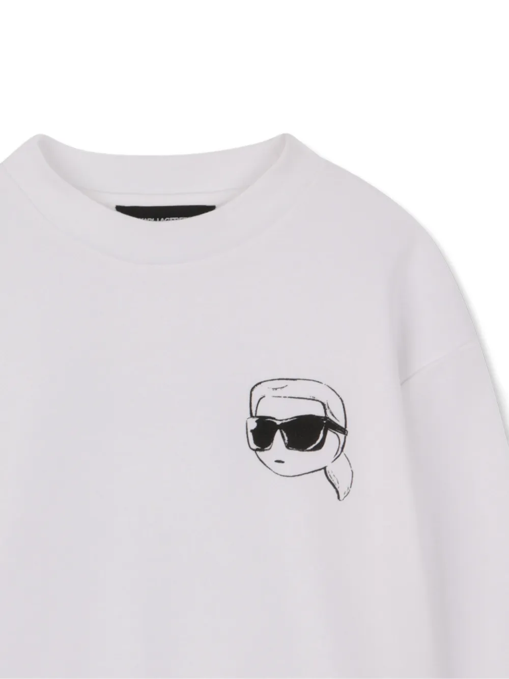 Karl Lagerfeld Kids Sweater met print Wit