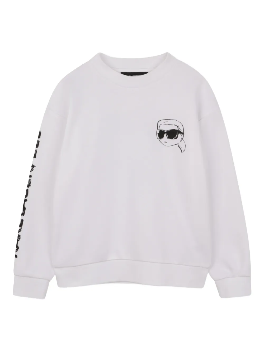 Karl Lagerfeld Kids Felpa con stampa - Bianco