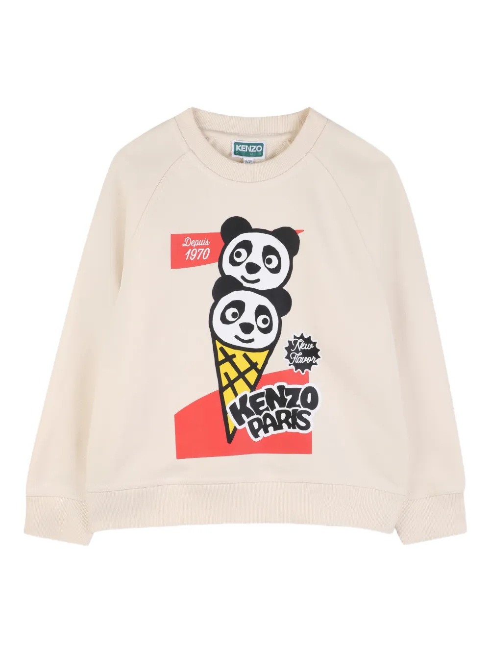 Kenzo Kids Felpa con stampa - Toni neutri