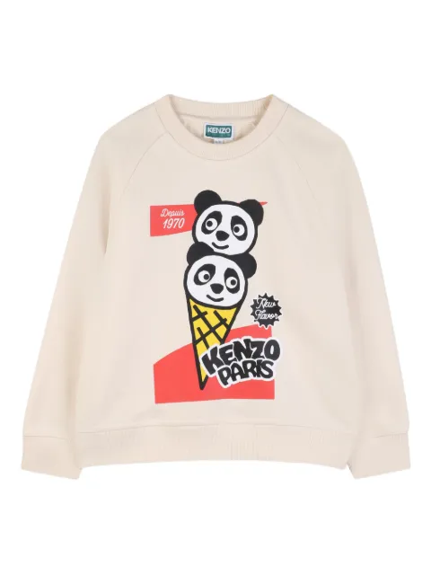 Kenzo Kids Sweatshirt mit Panda-Print