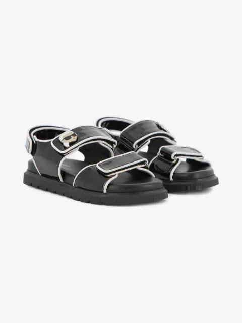 Karl Lagerfeld Kids sandalias con cierre autoadherente