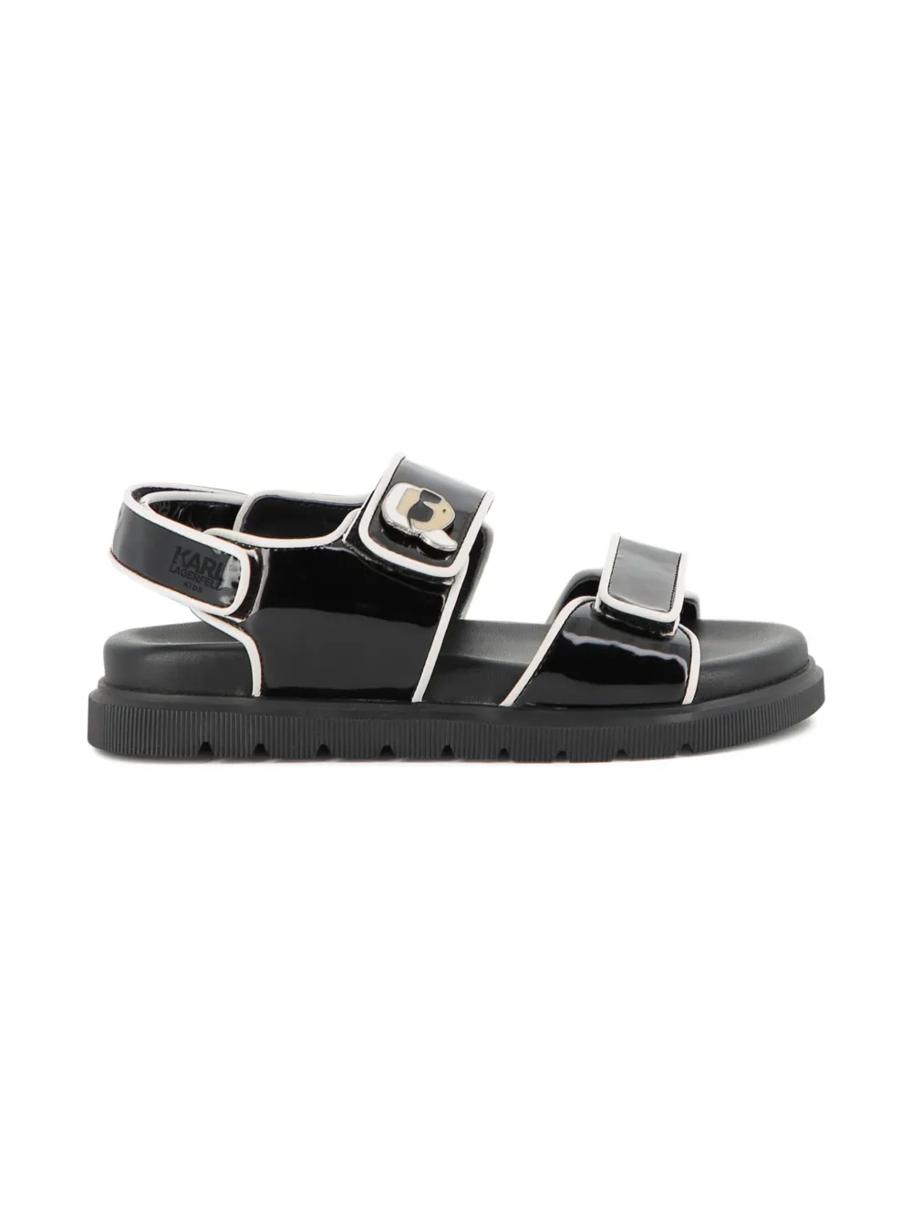 Karl Lagerfeld Kids Sandalen met klittenband Zwart