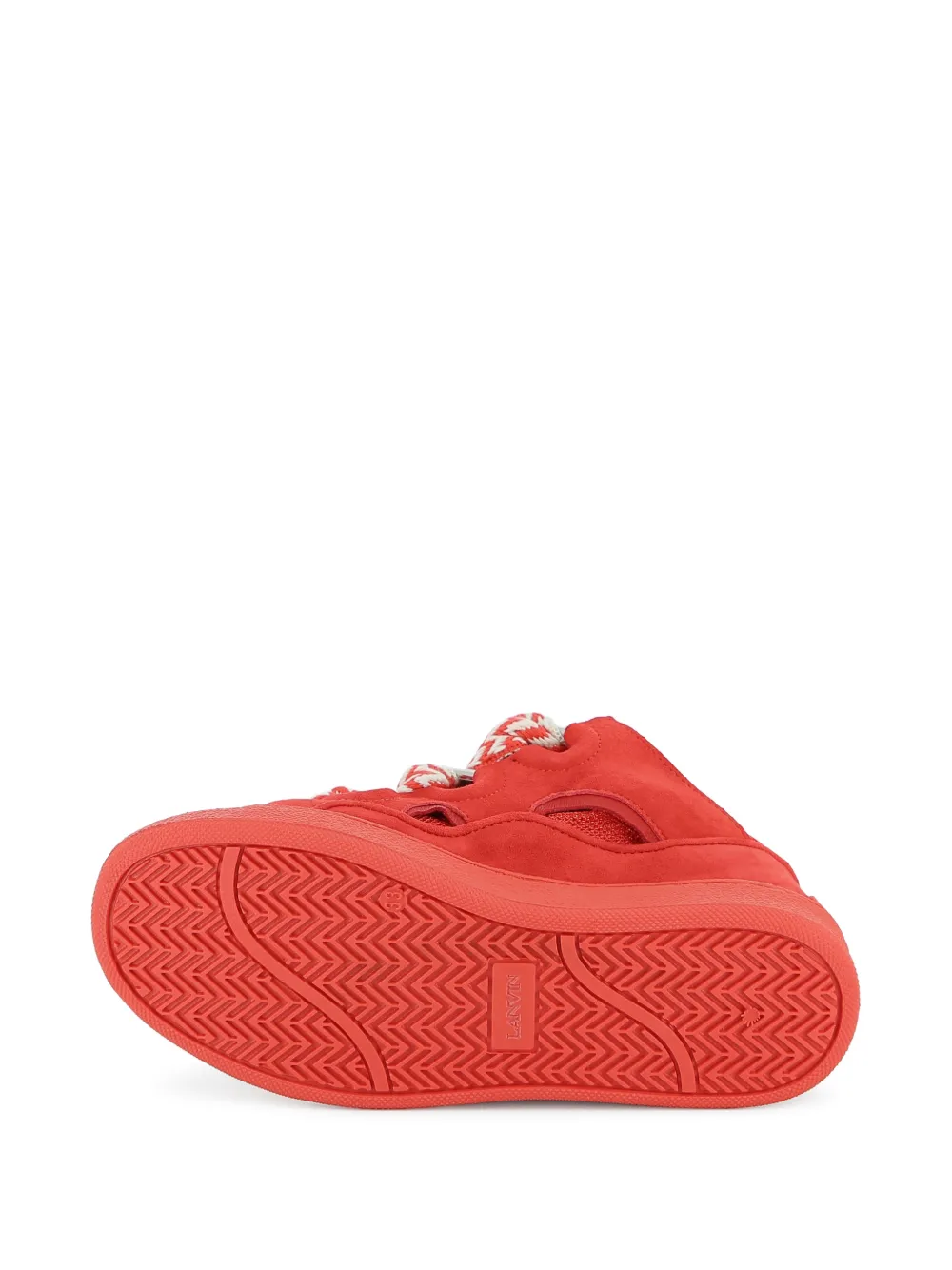 Lanvin Enfant Sneakers met patroon Rood
