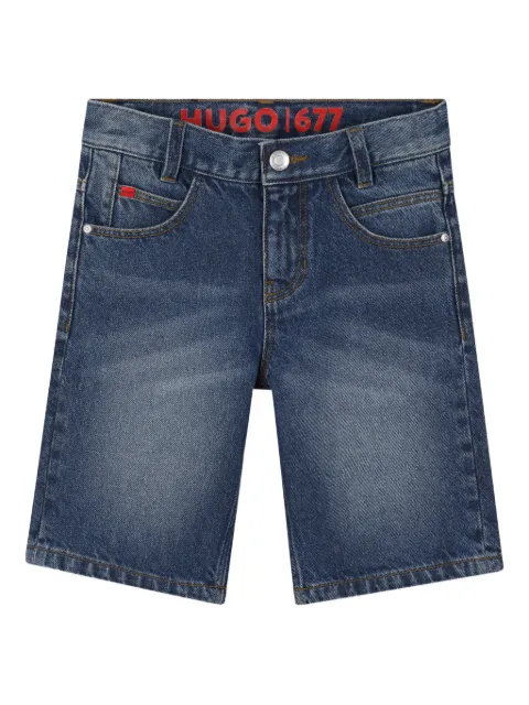 HUGO KIDS five-pocket denim shorts