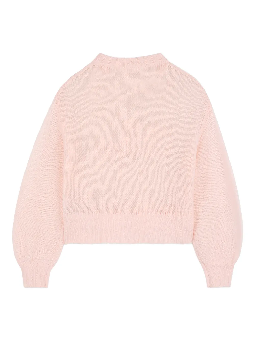  Chloé Kids Embroidered Long-sleeve Sweater - Pink 