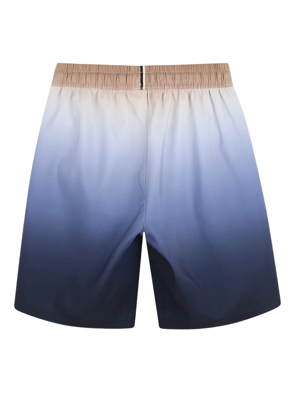 BOSS Kidswear Geribbelde zwembroek Blauw