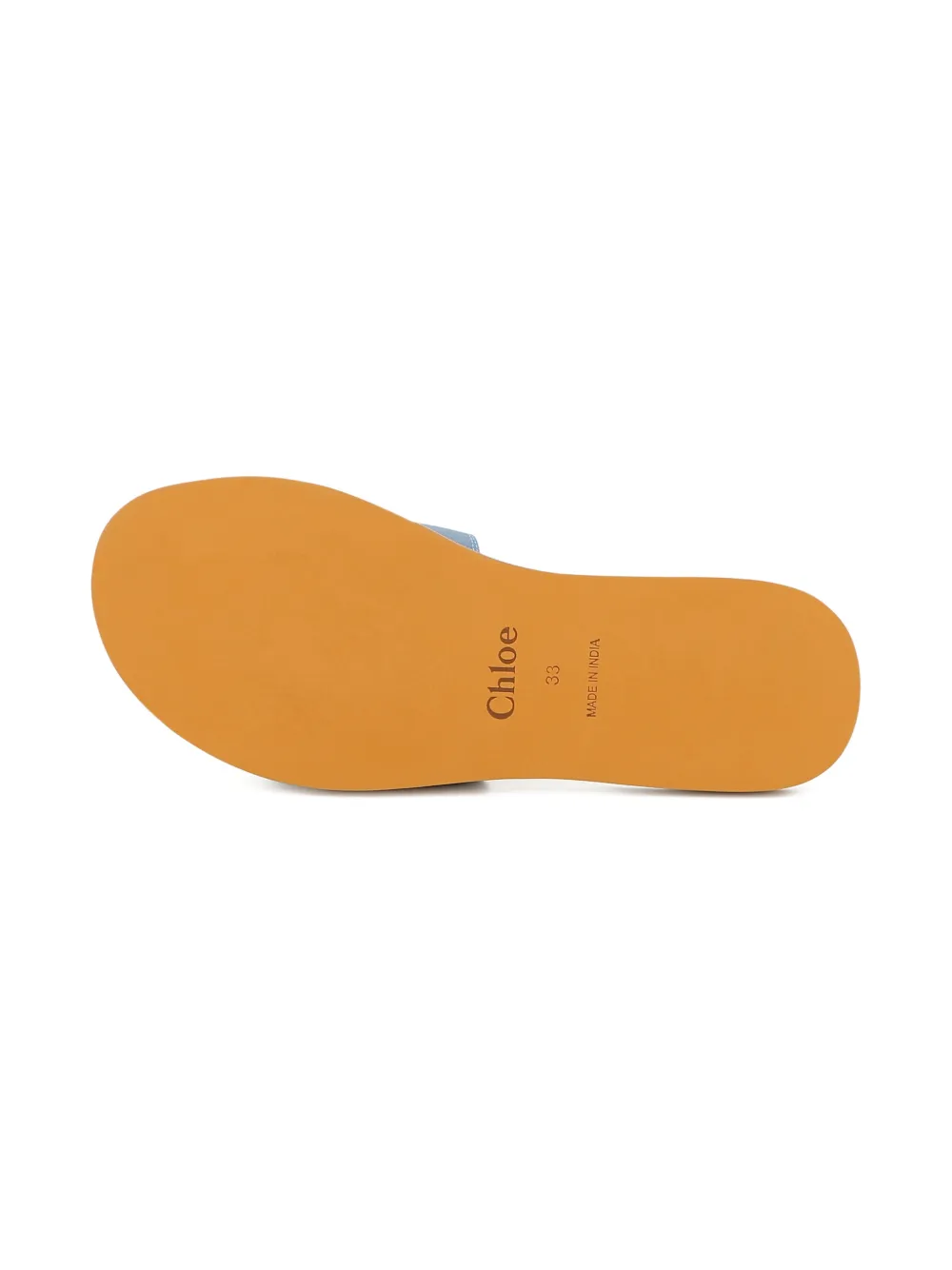 Chloé Kids Sandalen met logoprint Blauw