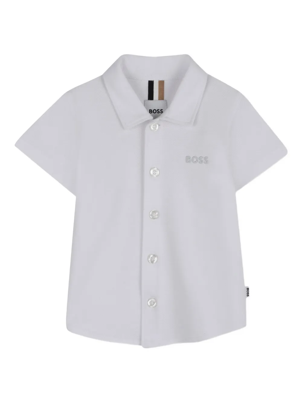 BOSS Kidswear Camicia a maniche corte - Bianco