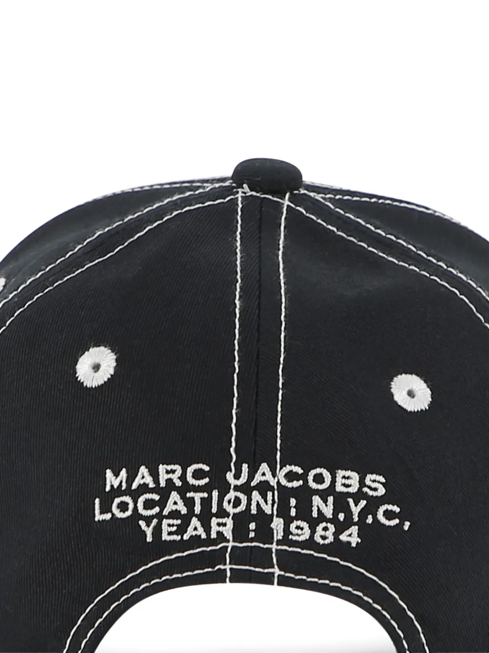 Marc Jacobs Kids Honkbalpet met contrasterend stiksel Zwart