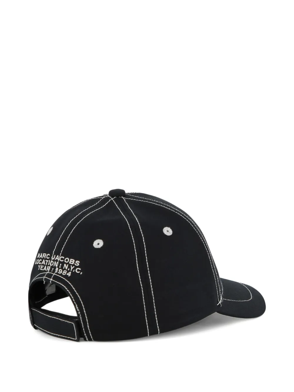  Marc Jacobs Kids Contrast-stitch Baseball Cap - Black 