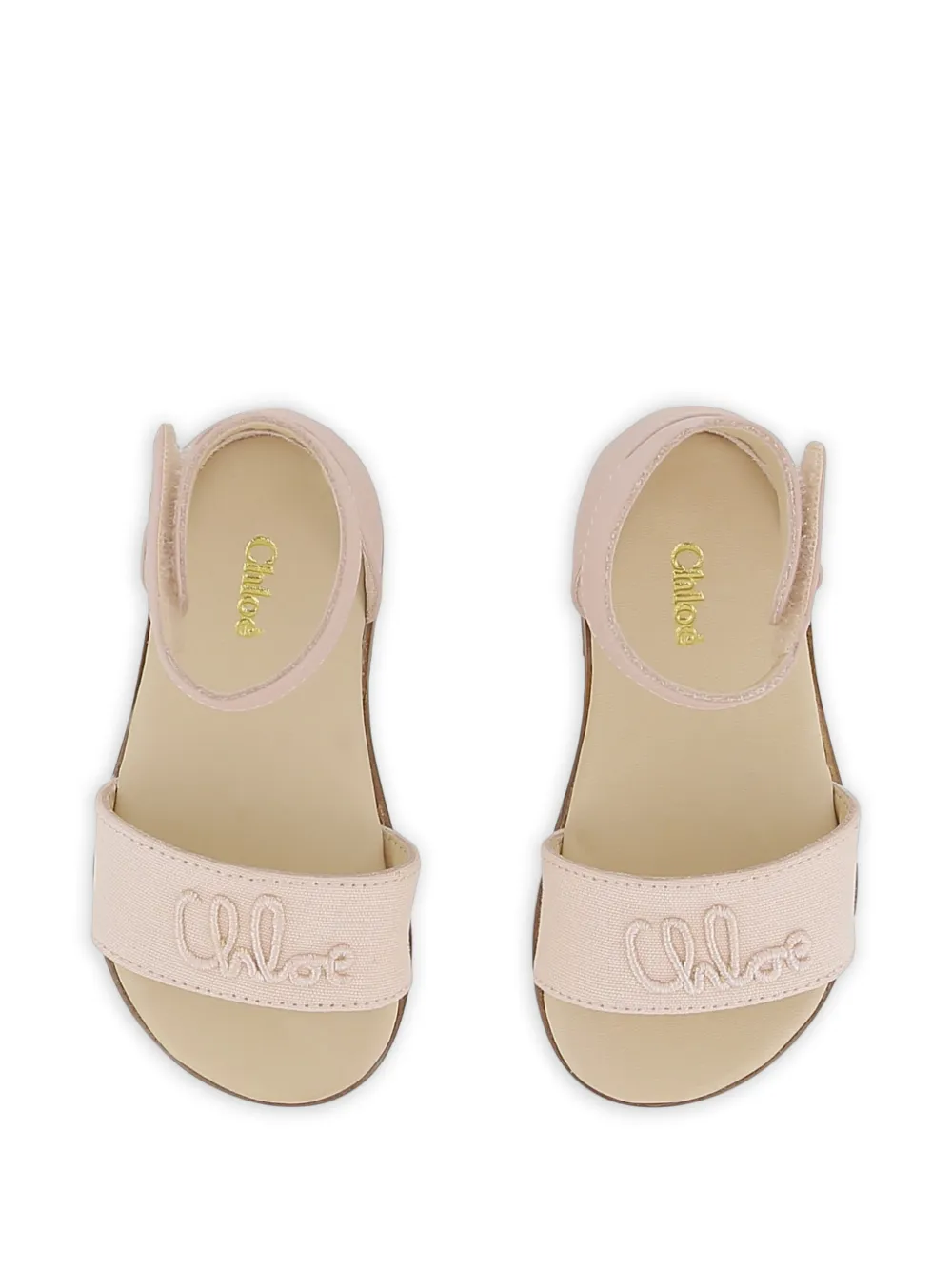 Chloé Kids Sandalen met borduurwerk Roze