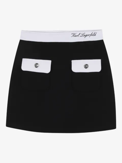 Karl Lagerfeld Kids front-pockets skirt