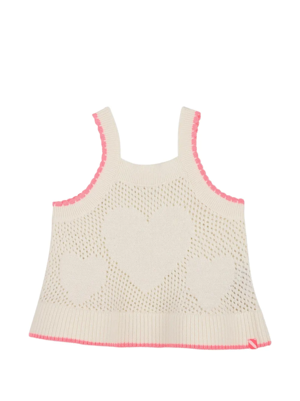 Billieblush heart-appliqué knitted top - Toni neutri