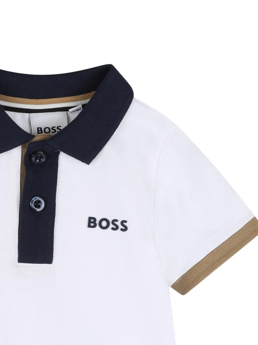 BOSS Kidswear Poloshirt met korte mouwen Wit