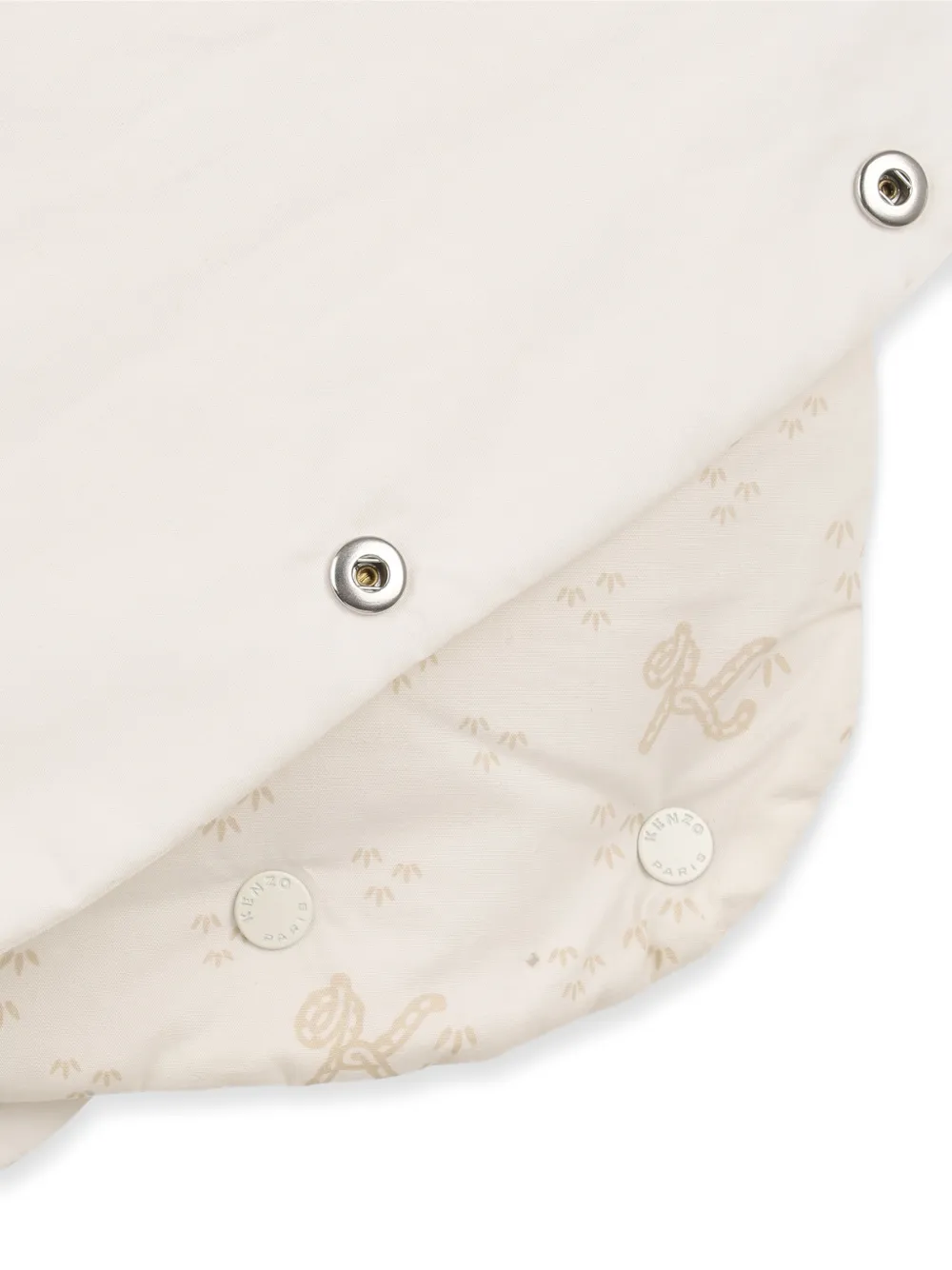 Kenzo Kids Slaapzak met monogram-print Wit
