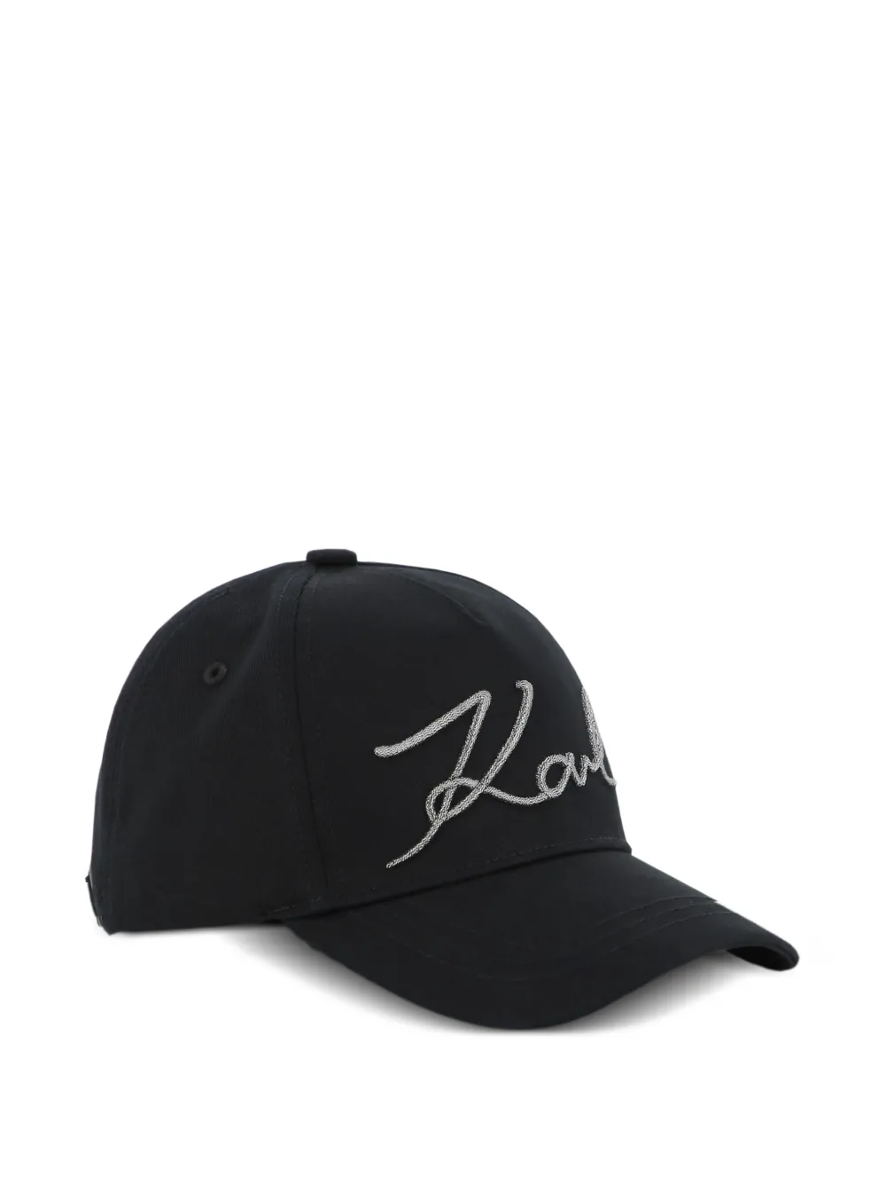 Karl Lagerfeld Kids Cappello da baseball con ricamo - Nero