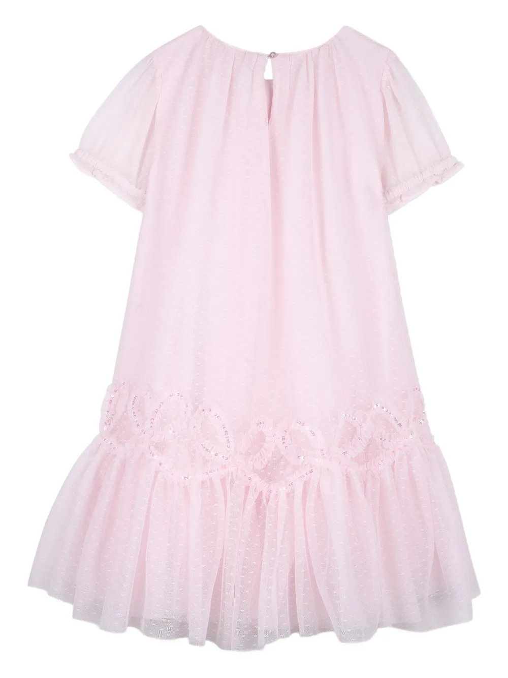 Billieblush Jurk verfraaid met pailletten en ruches Roze