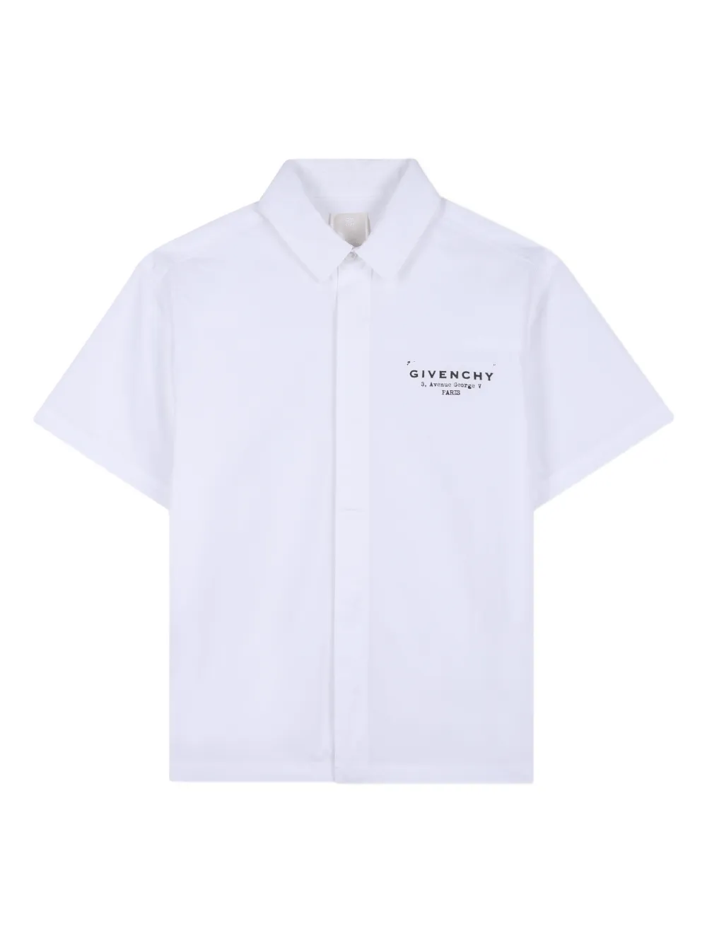 Givenchy Kids' Short-sleeve Shirt In White